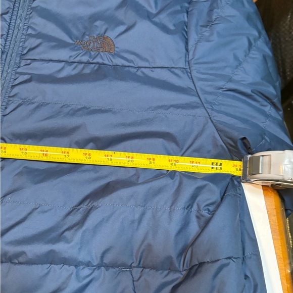 The North Face Puffer Jacket Royal Blue Knit Body - Picture 7 of 10